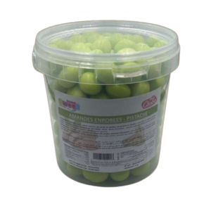 AMANDE ENROBEES 1KG x12 PISTACHE