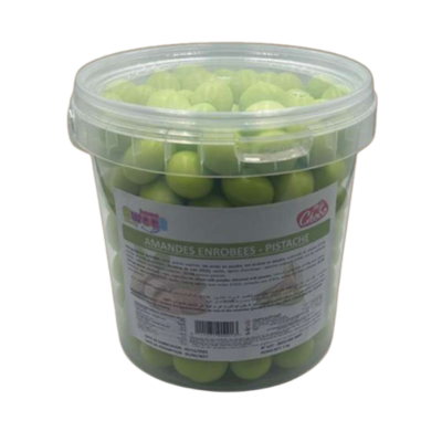 AMANDE ENROBEES 1KG x12 PISTACHE