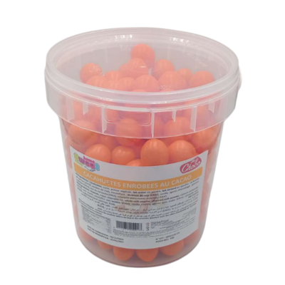 CACAHUETES ENROBEES AU CACAO-ORANGE 1KG